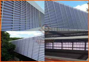 Veneziana Galpão Industrial promovendo eficiência energética e ventilação natural para galpões industriais