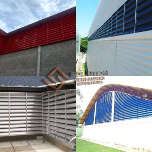 Veneziana Industrial Aspectos Veneziana Industrial Aspectos Escolha do Material da Veneziana em aço galvanizado e policarbonato para ventilação e iluminação eficientes