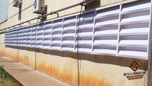 Veneziana Industrial Ar Interno para controle eficiente do ar em ambientes industriais