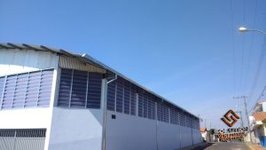 Veneziana Industrial Para Indústria com ventilação contínua e conforto térmico
