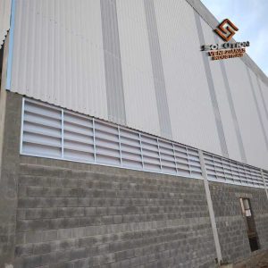 Venezianas Industriais de Qualidade com eficiência de ventilação da Solution