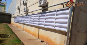 Veneziana Industrial Mais Fluxo de Ar para ventilação eficiente em ambientes industriais
